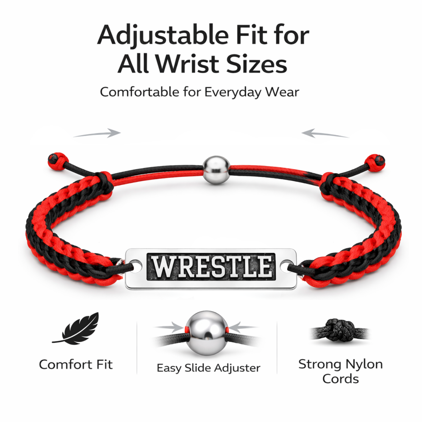 Wrestling Multi Colored Connector Rope Bracelet