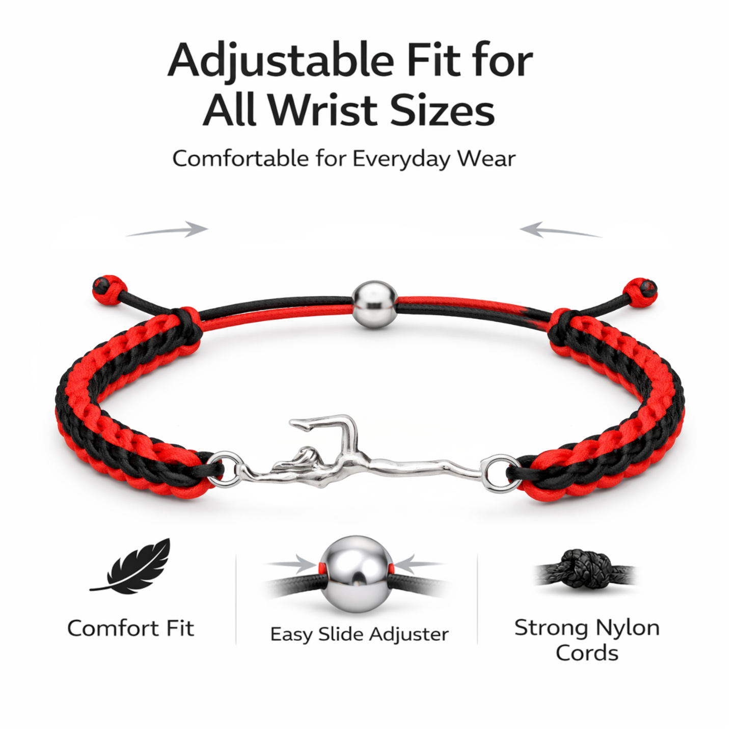 Gymnastics Multi Colored Rope Bracelet - Pick Colors