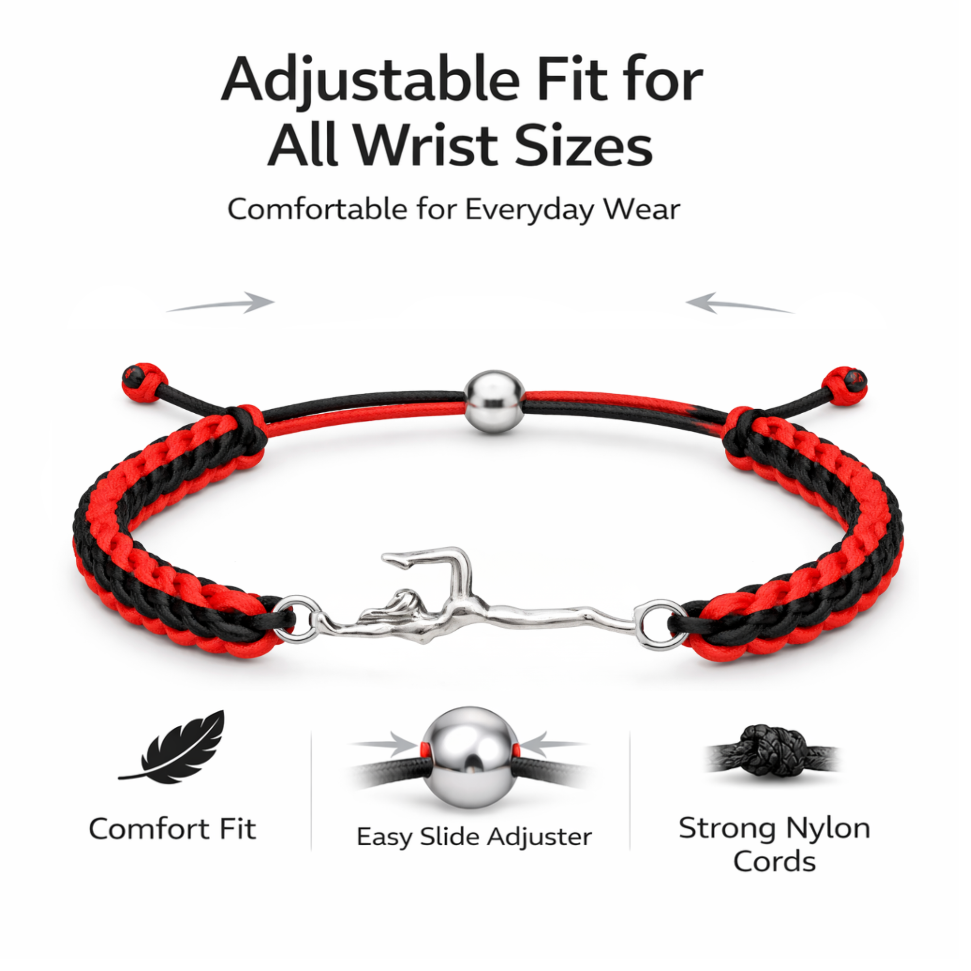 Gymnastics Multi Colored Rope Bracelet - Pick Colors