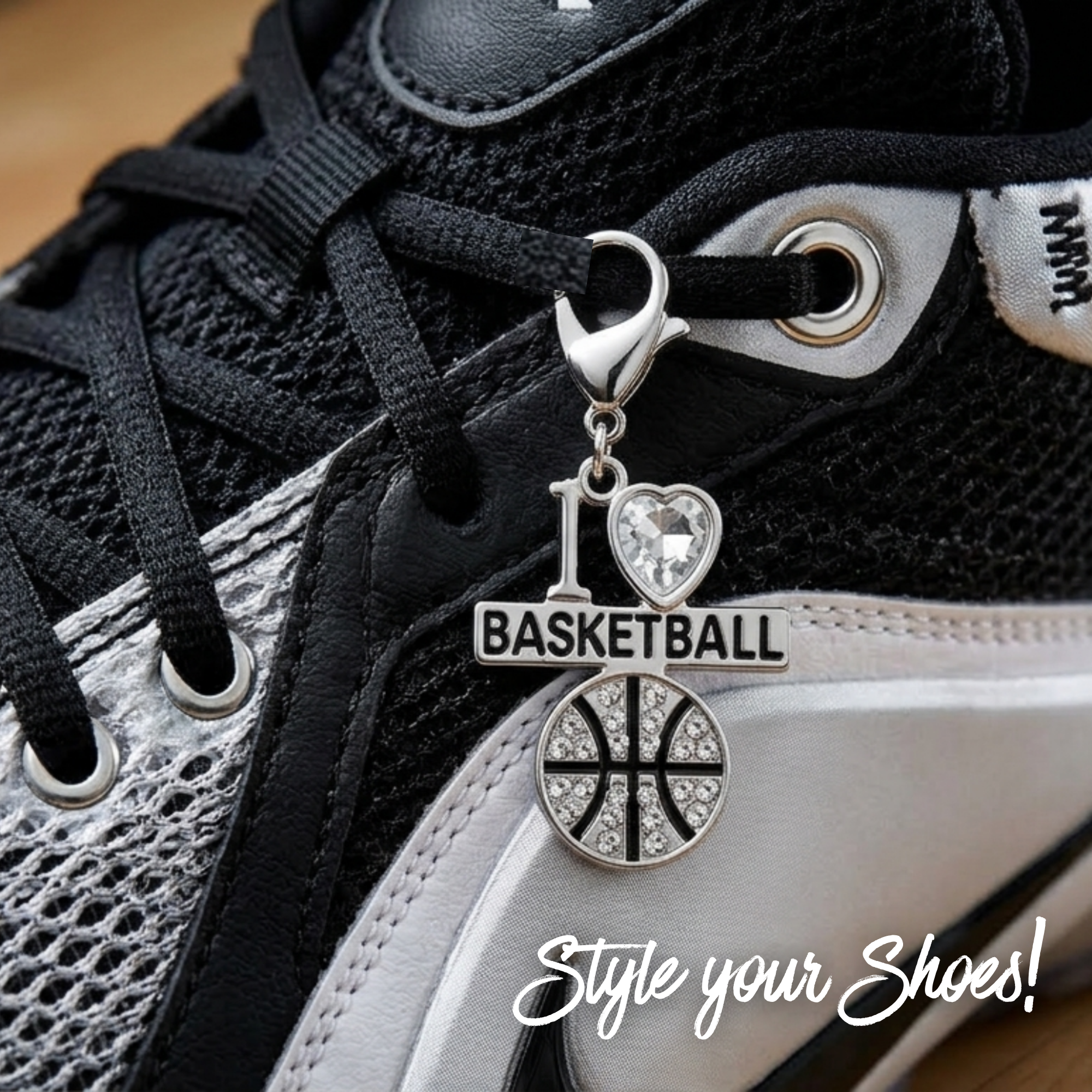 Basketball Clip On Zipper Pull