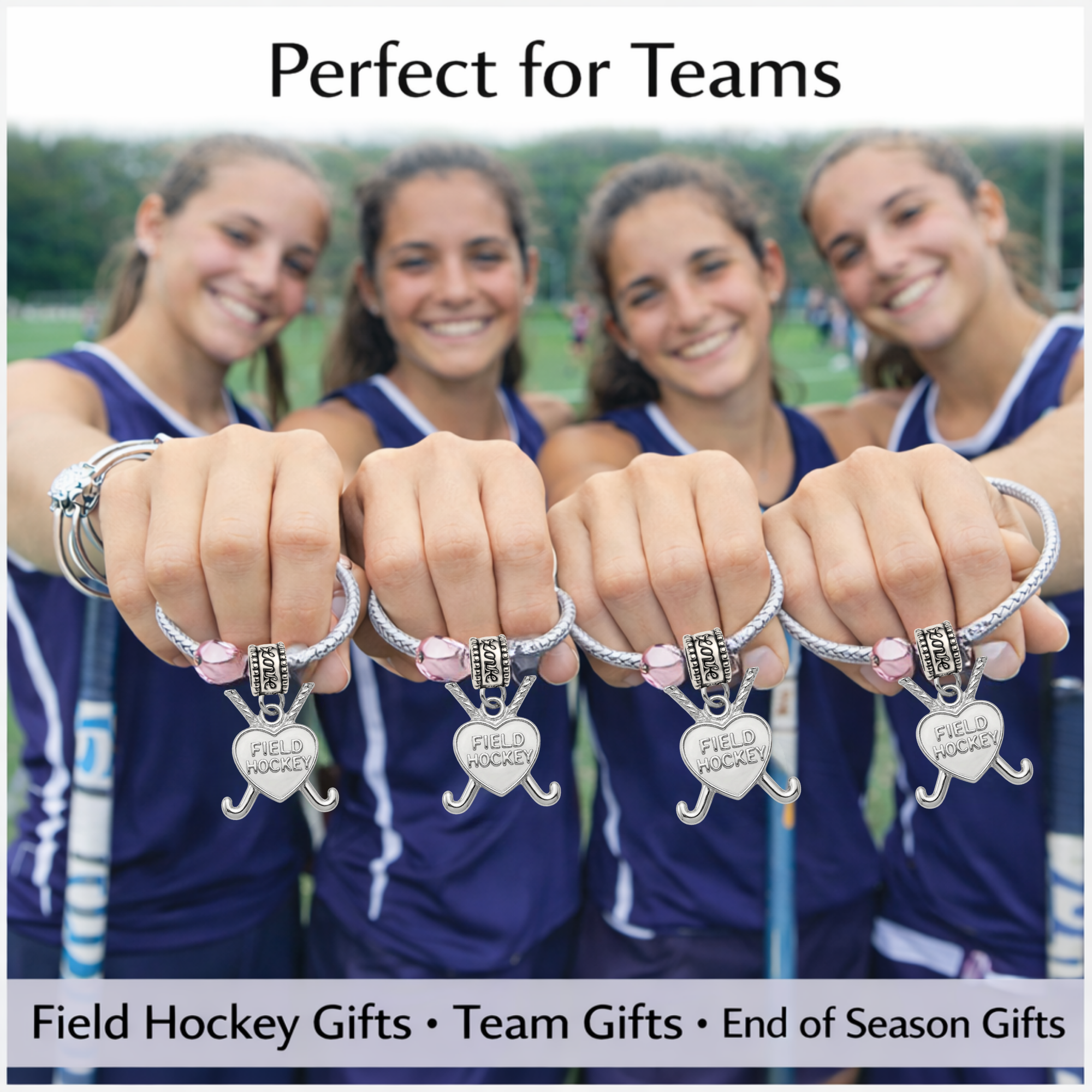 Field Hockey Charm Bead - Pick Style