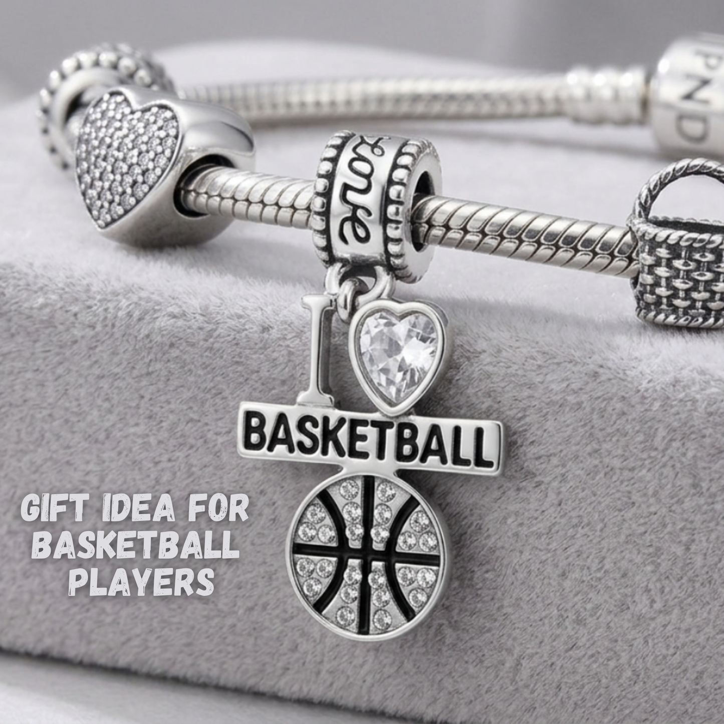 Basketball Charm Bead - Pick Style