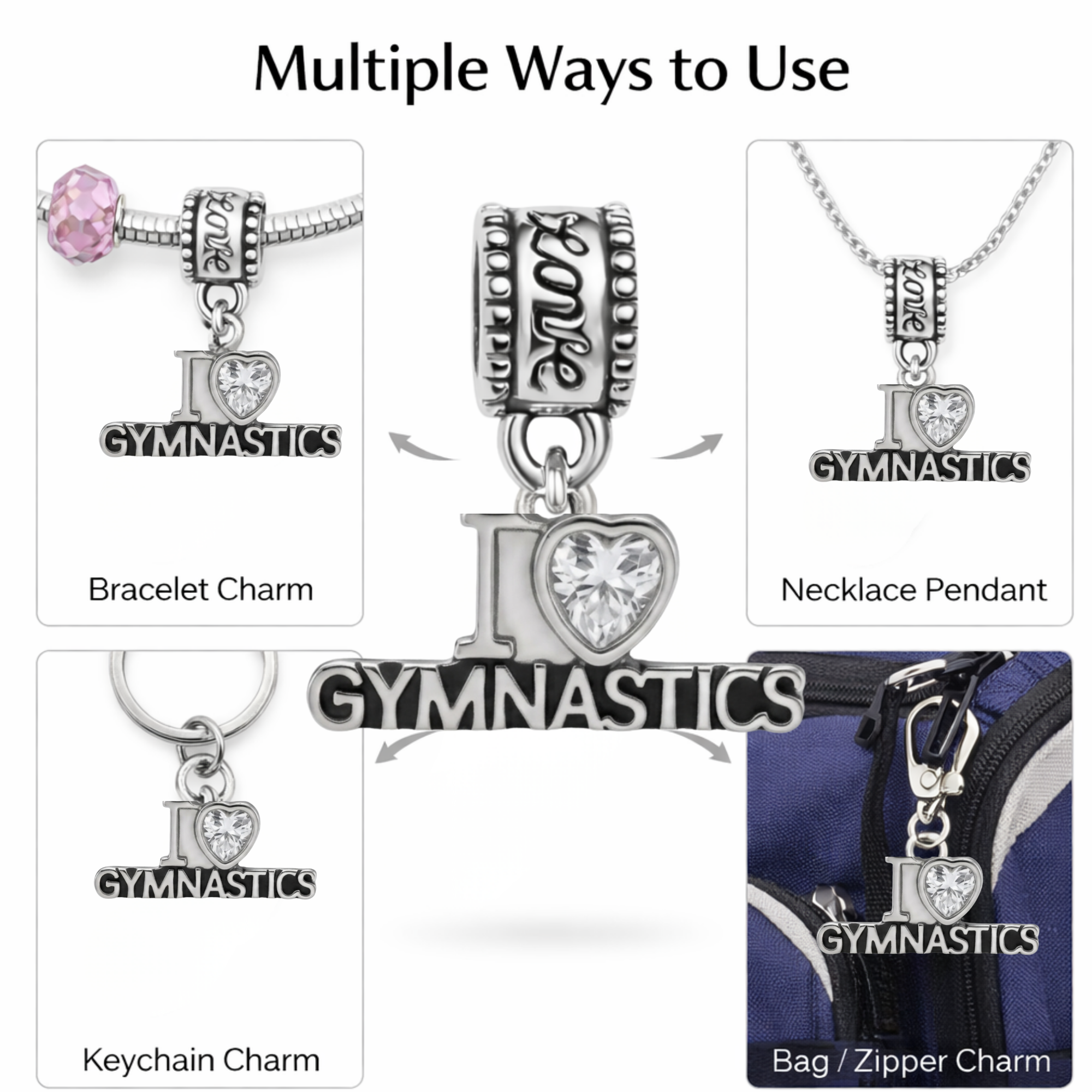 Gymnastics Charm Bead - Pick Style
