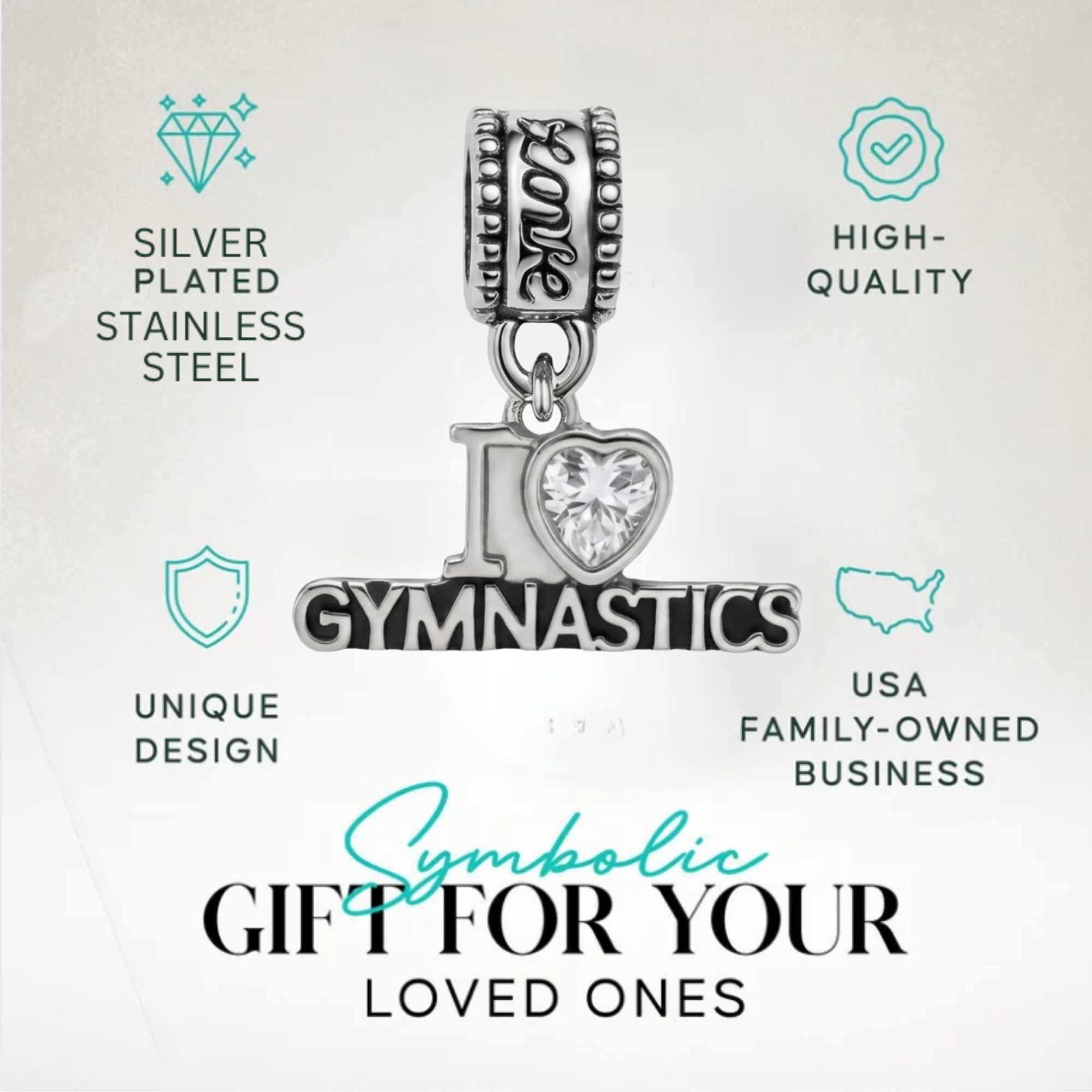 Gymnastics Charm Bead - Pick Style