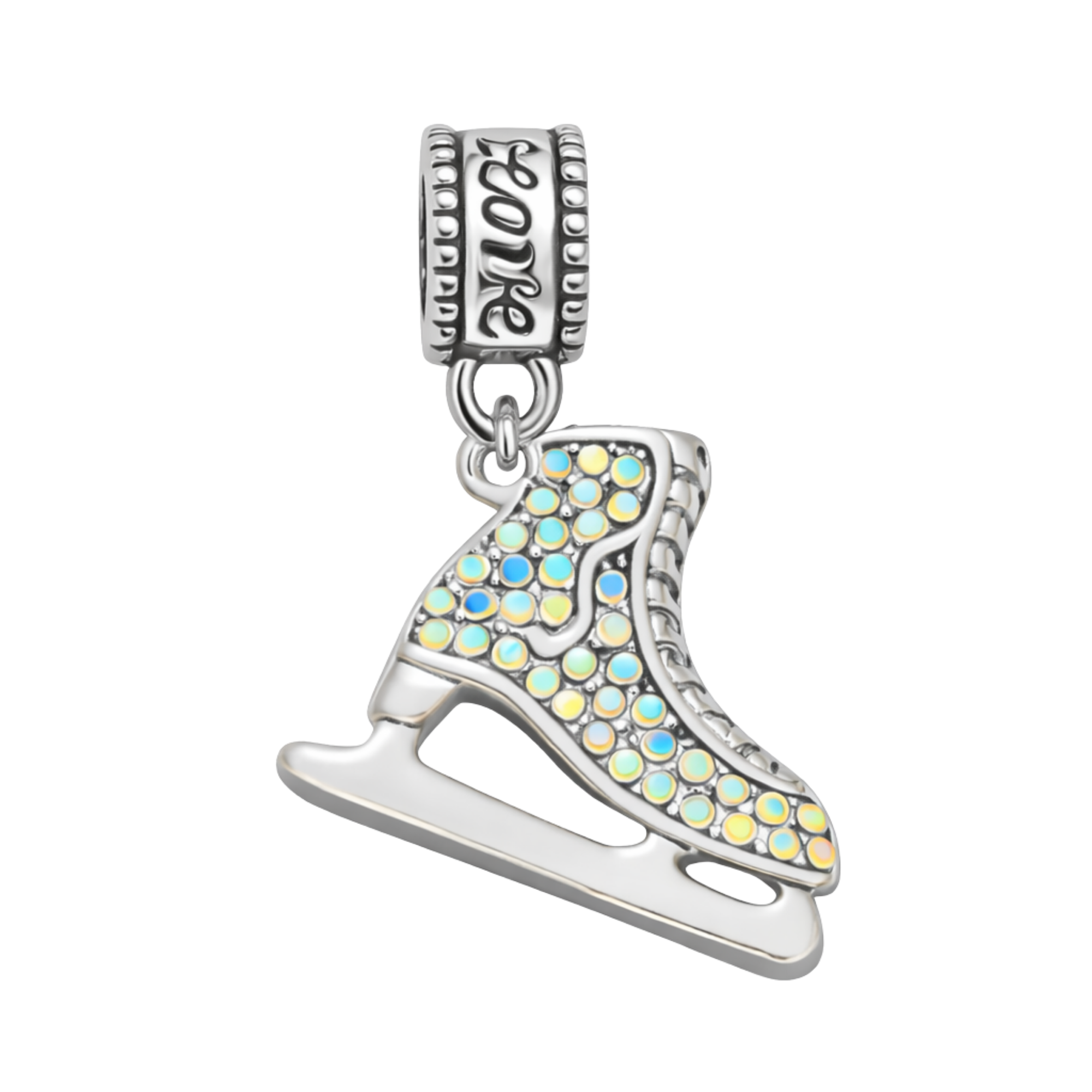 Figure Skate Charm Bead - Pick Style