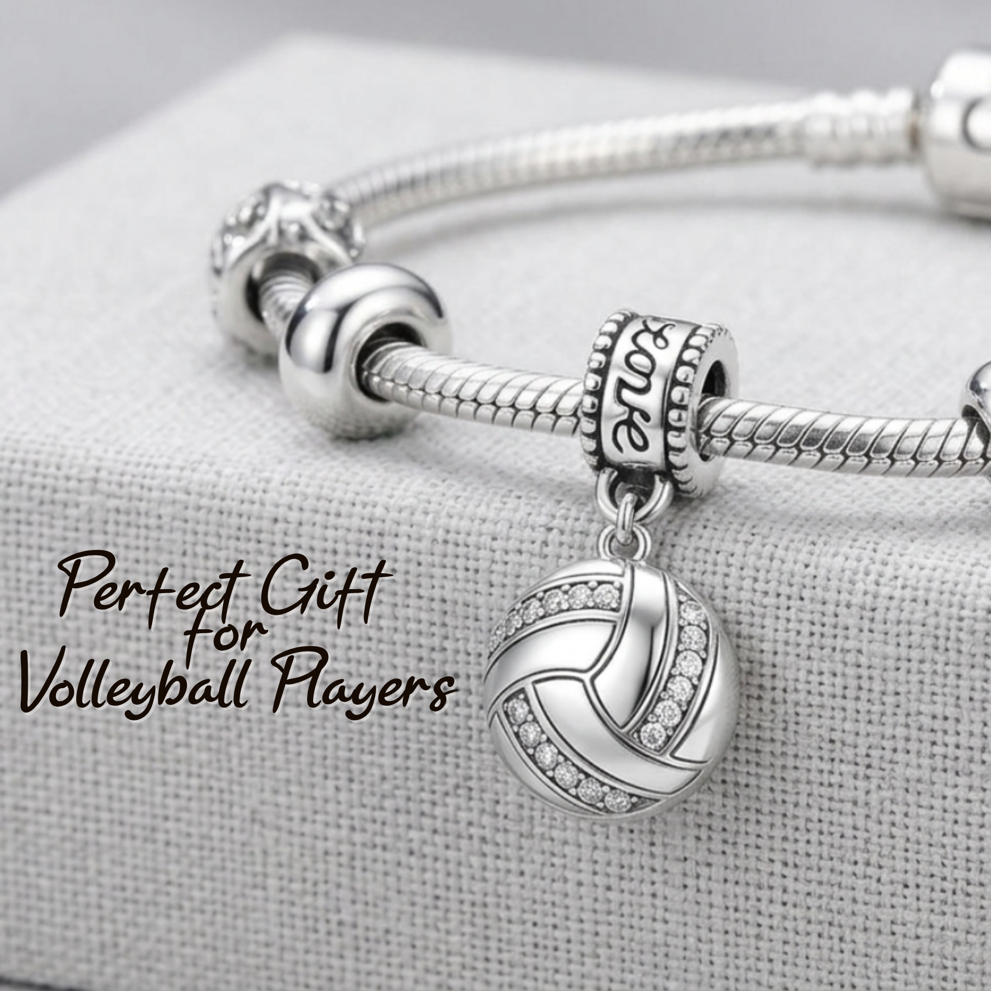 Volleyball Charm Bead - Pick Style