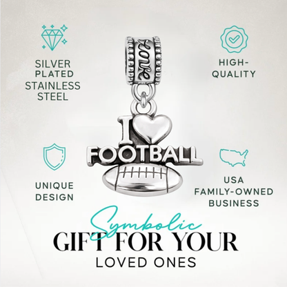 Football Charm Bead - Pick Style