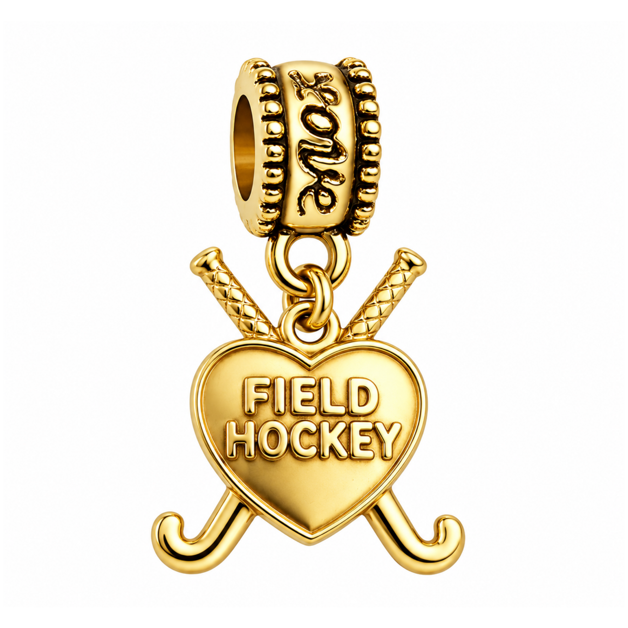 Field Hockey Charm Bead - Pick Color