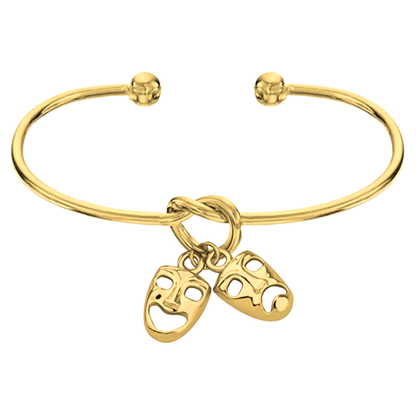 Drama Mask Cuff Bracelet