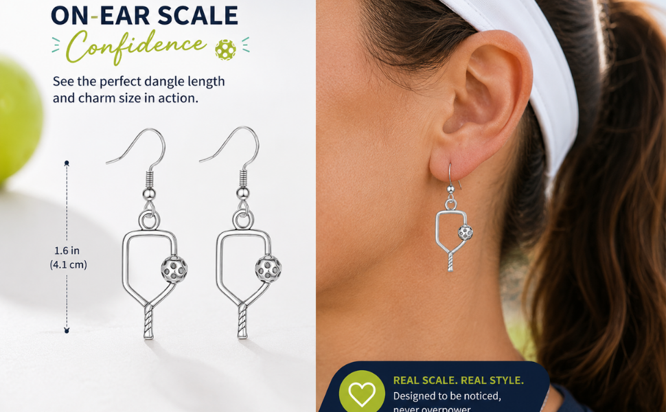 Pickleball Paddle Earrings