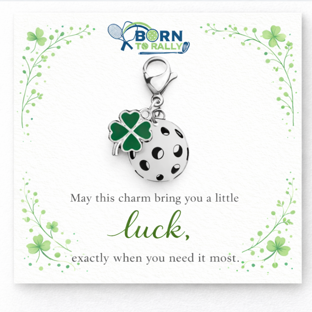 Sports Four Leaf Clover Lucky Clip on Charm
