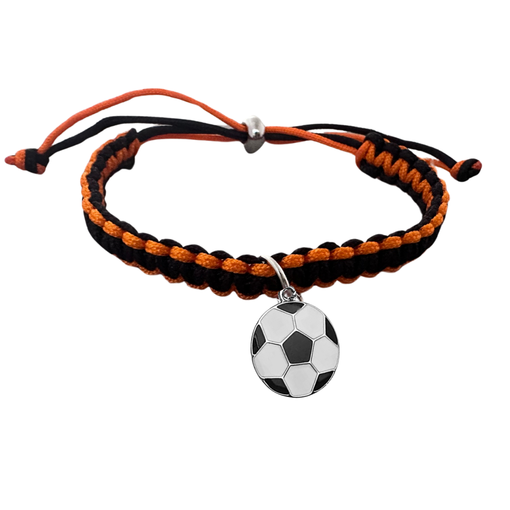 Multi Colored Soccer Hanging Charm Bracelet - Pick Colors & Charms