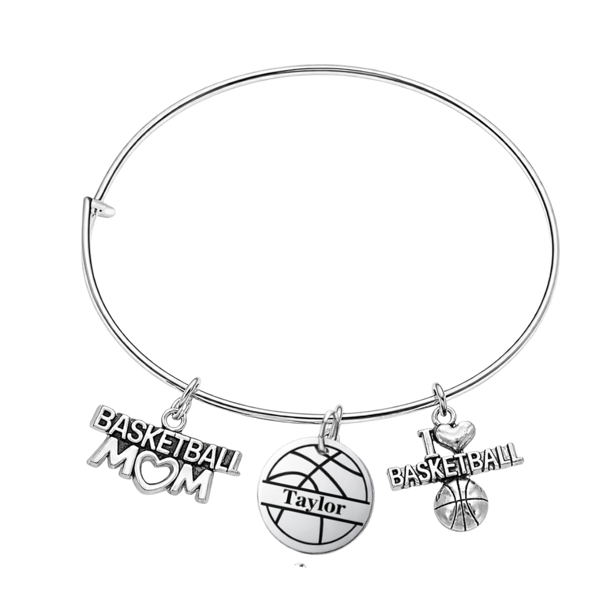 Personalized Basketball Mom Bracelet