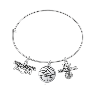 Personalized Basketball Mom Bracelet