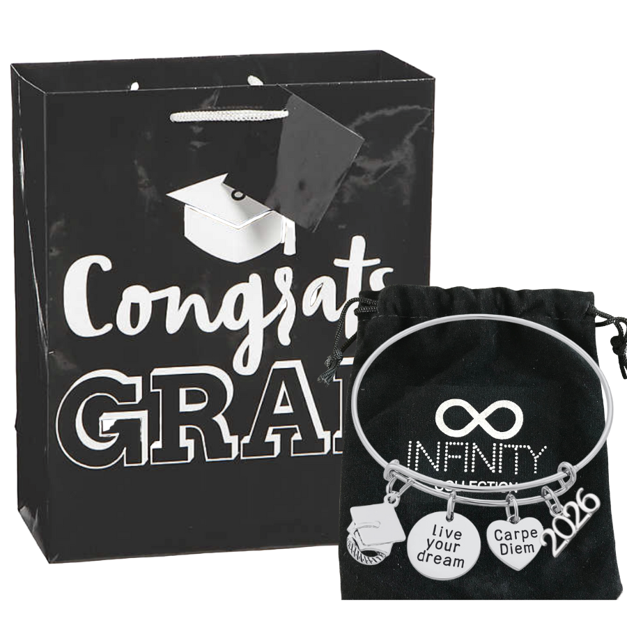 Graduation Bracelet & Gift Bag - 2026 Live Your Dreams