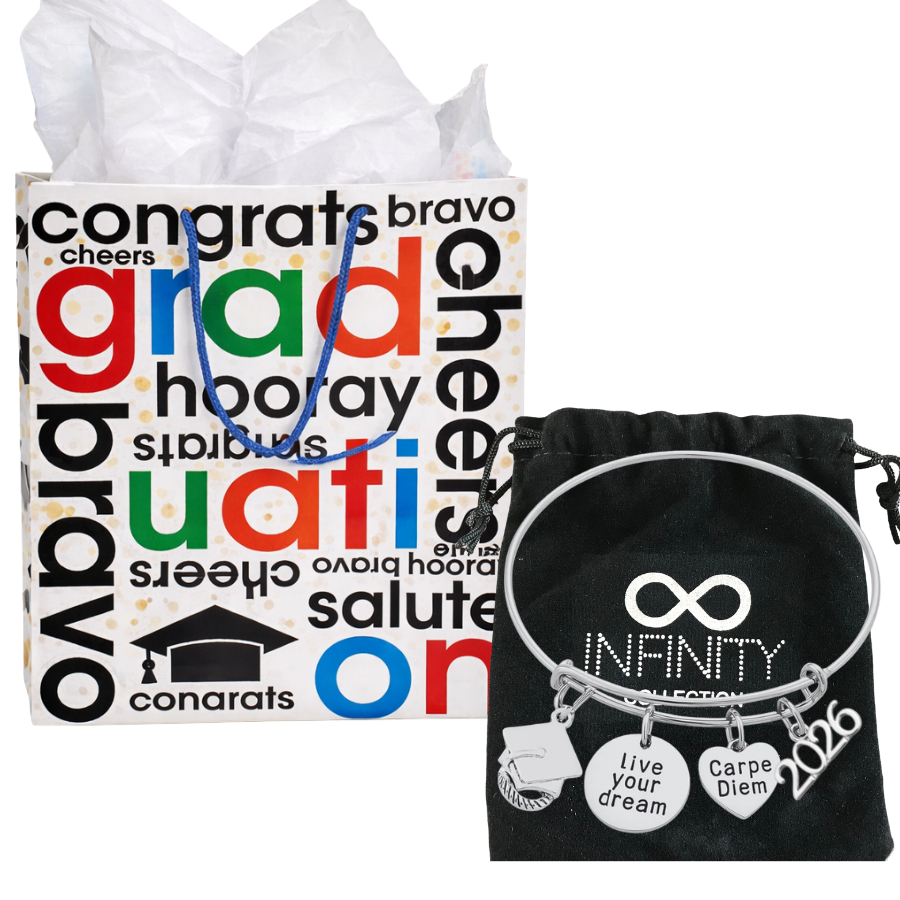 Graduation Bracelet & Gift Bag - 2026 Live Your Dreams