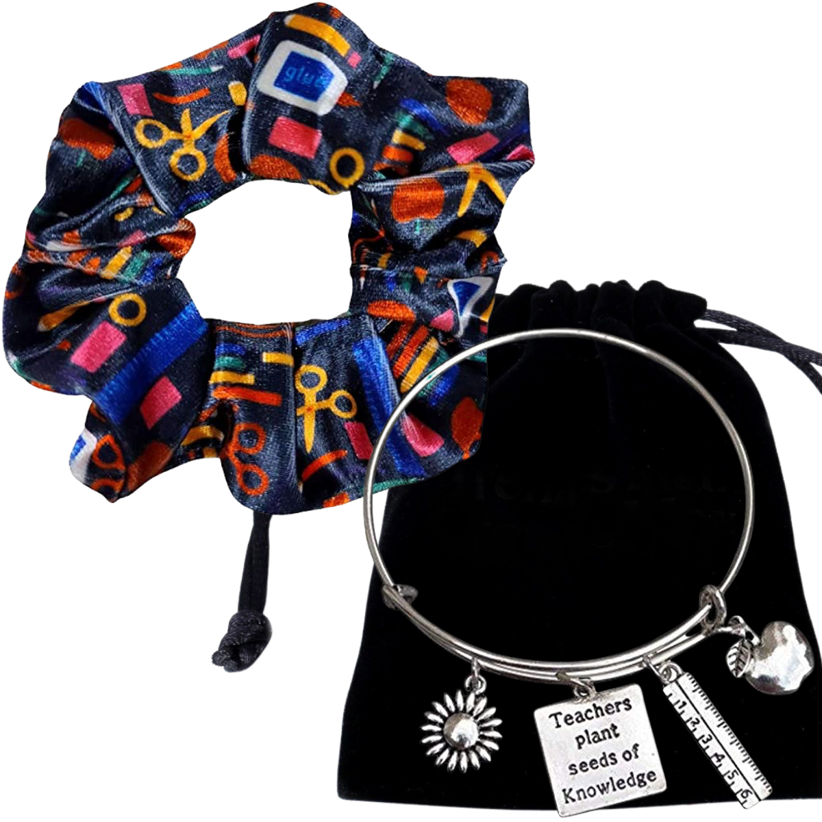 Teacher Bracelet and Scrunchie Gift Set