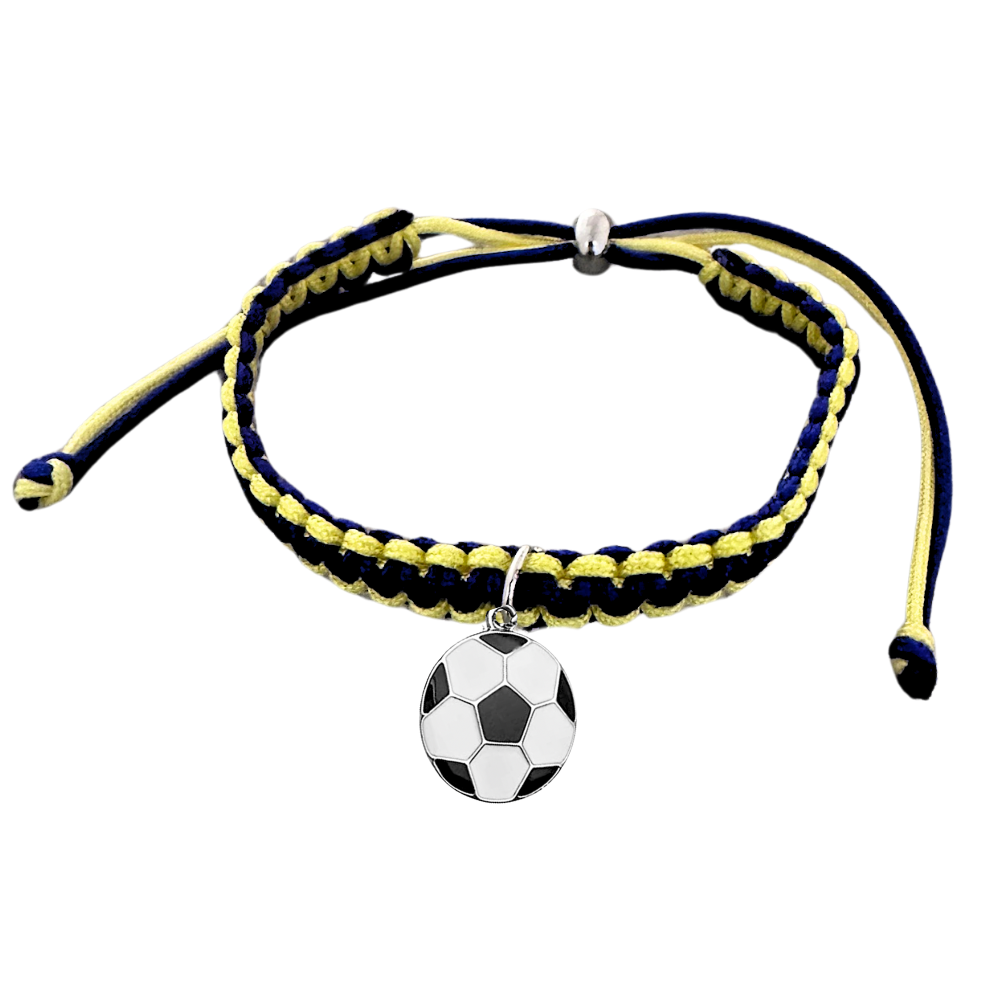 Multi Colored Soccer Hanging Charm Bracelet - Pick Colors & Charms