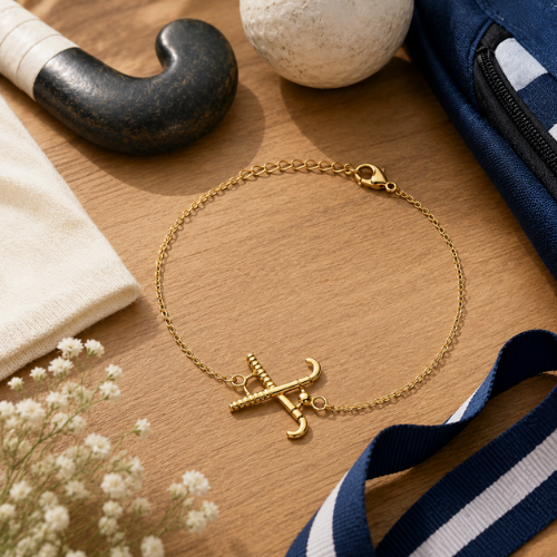 Field Hockey Chain Bracelet