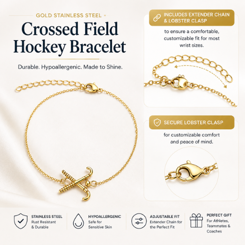 Field Hockey Chain Bracelet