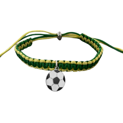 Multi Colored Soccer Hanging Charm Bracelet - Pick Colors & Charms