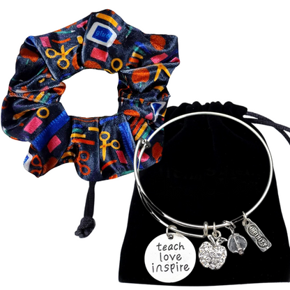 Teacher Bracelet and Scrunchie Gift Set