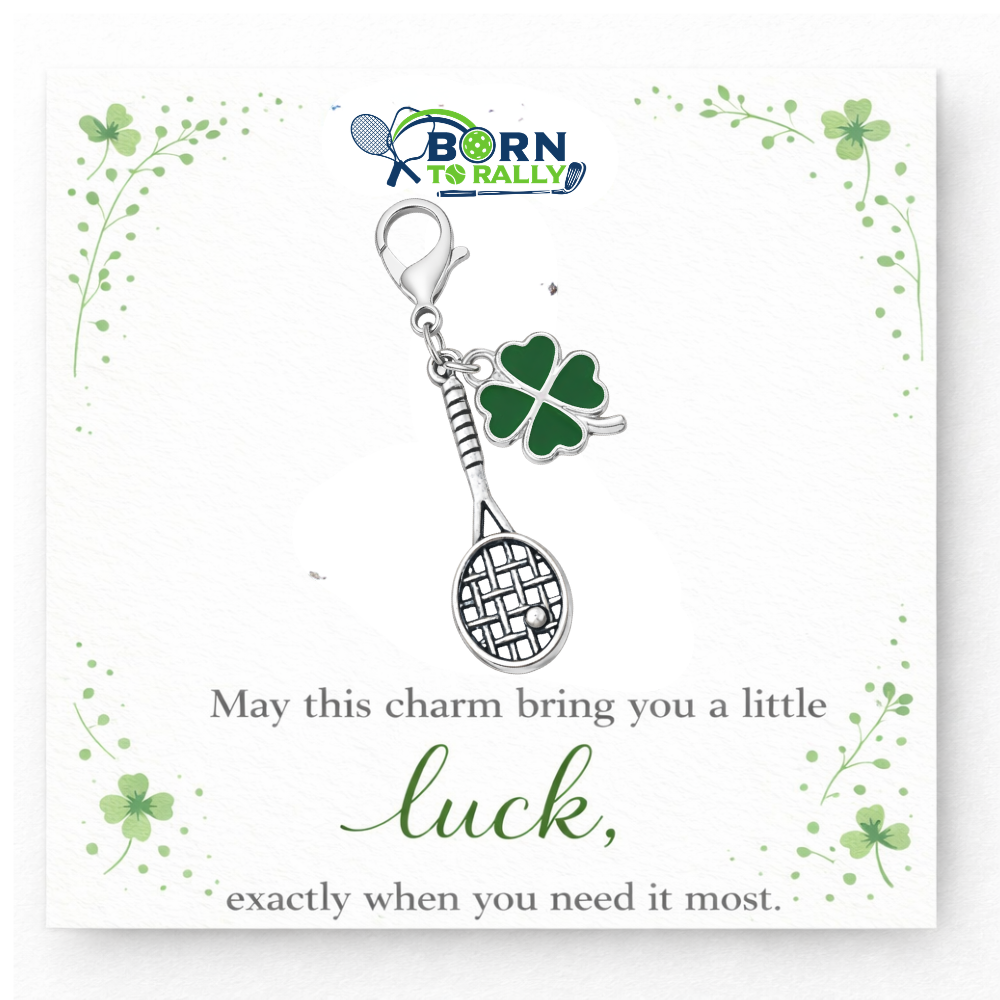 Sports Four Leaf Clover Lucky Clip on Charm