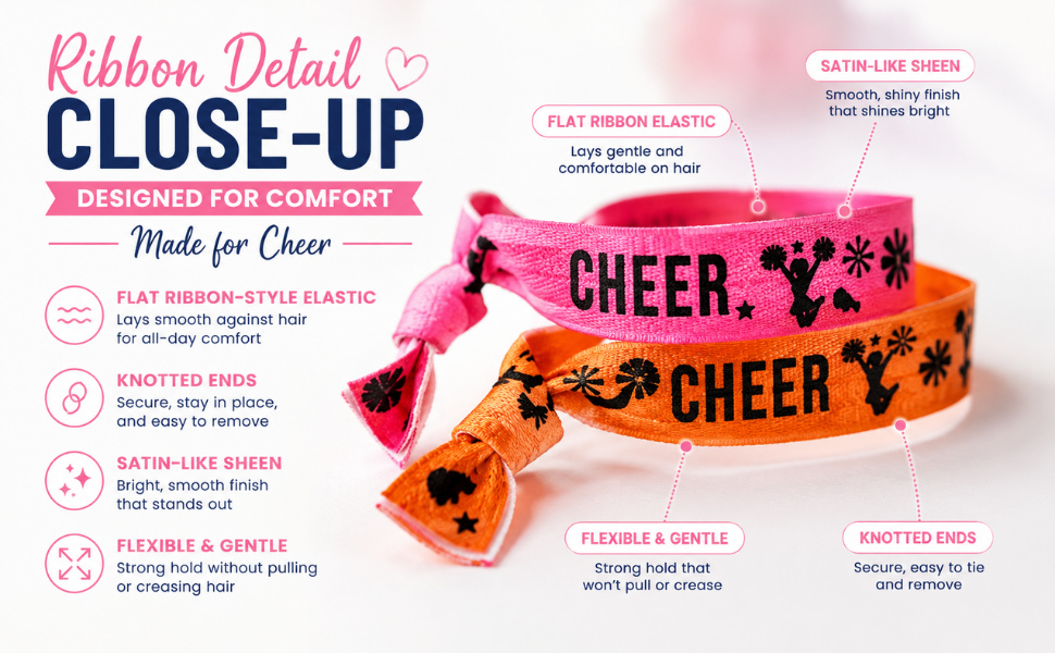 Cheer Multi Colored Hair Ties