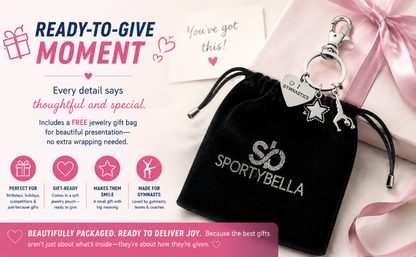 Girls Gymnastics Keychain