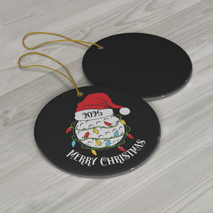2025 Golf Christmas Ornament