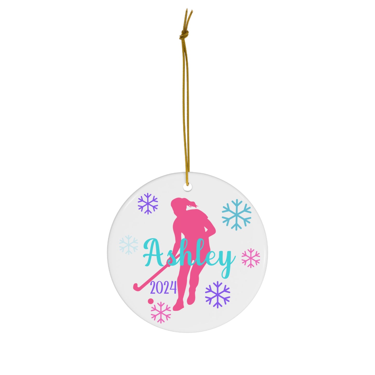 Field Hockey Ornament