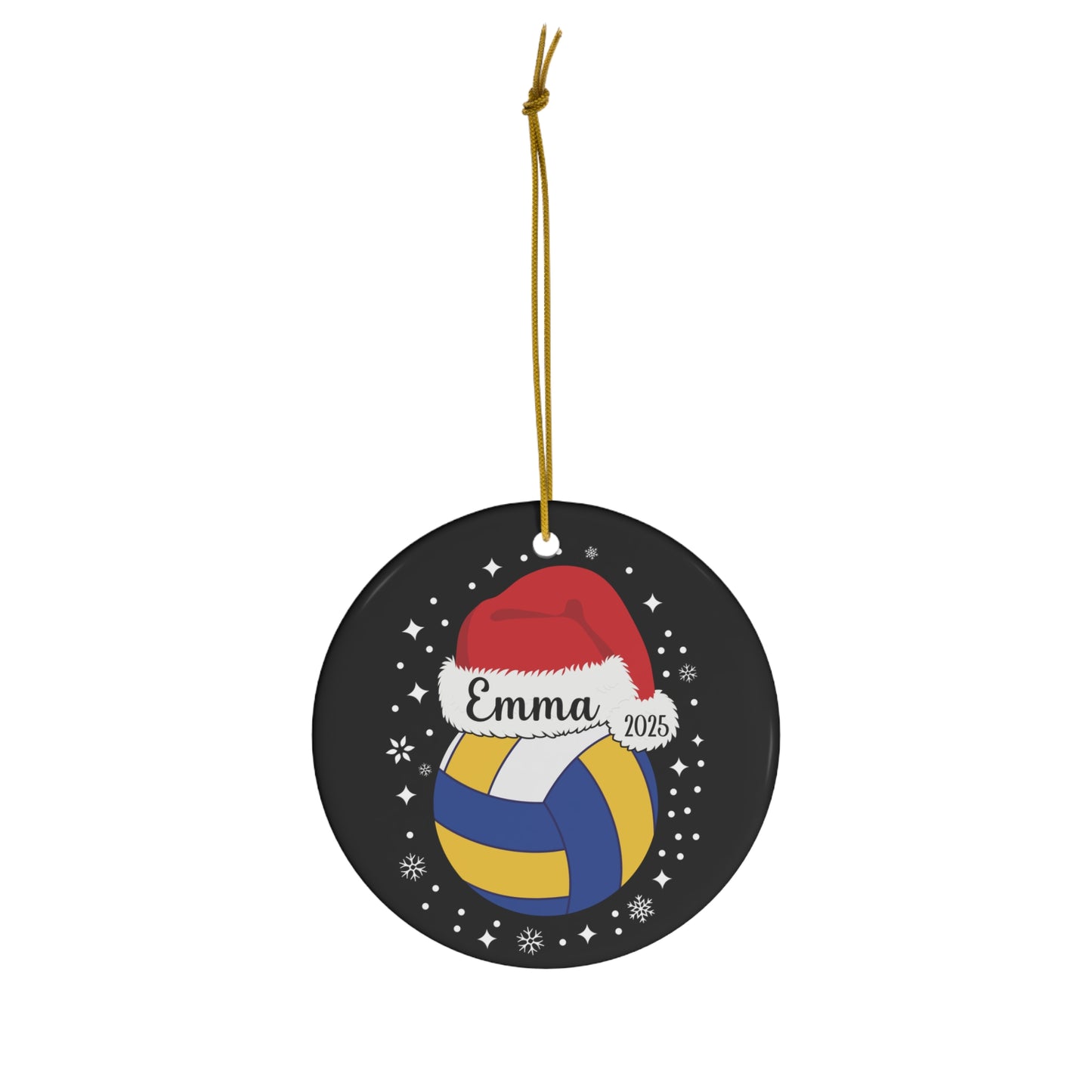Personalized Volleyball Christmas Ornament, 2025 Personalized Gift Ornament For Volleyball Players, Funny Ornament for Men and Women
