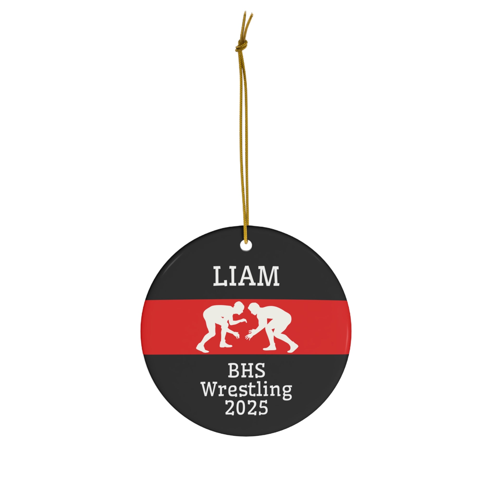 Wrestling Ornament 2025 Personalized Christmas Ornament
