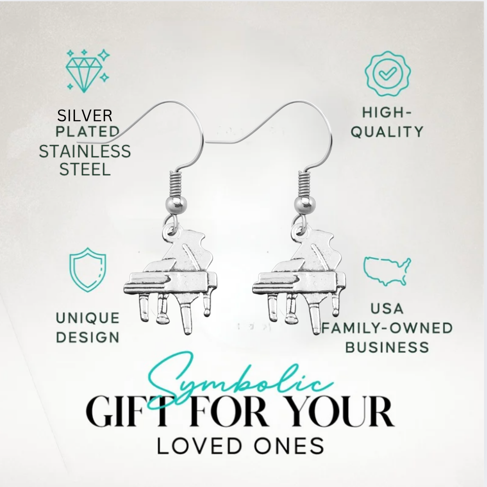 Piano Dangle Earrings