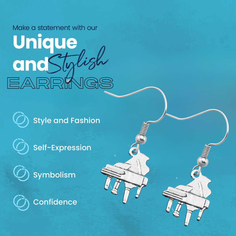 Piano Dangle Earrings