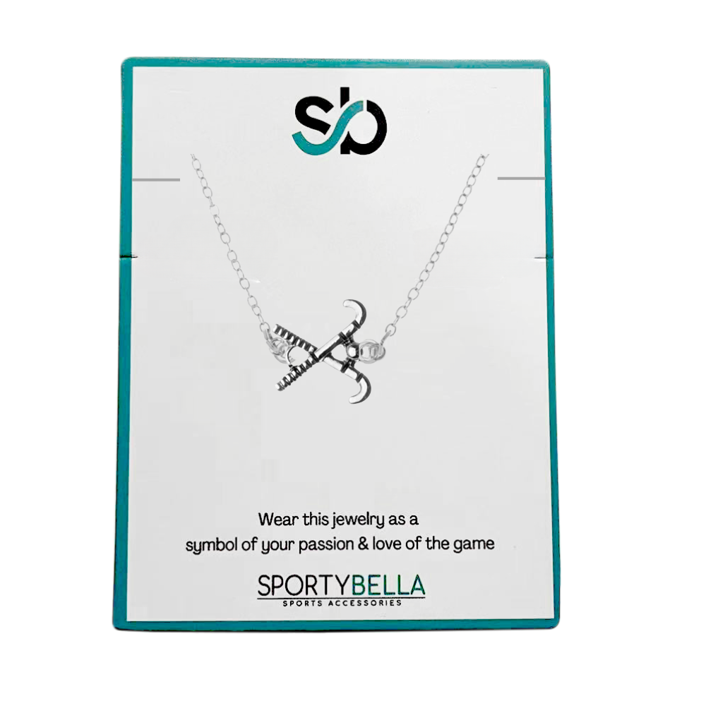 Field Hockey Connector Pendant Necklace