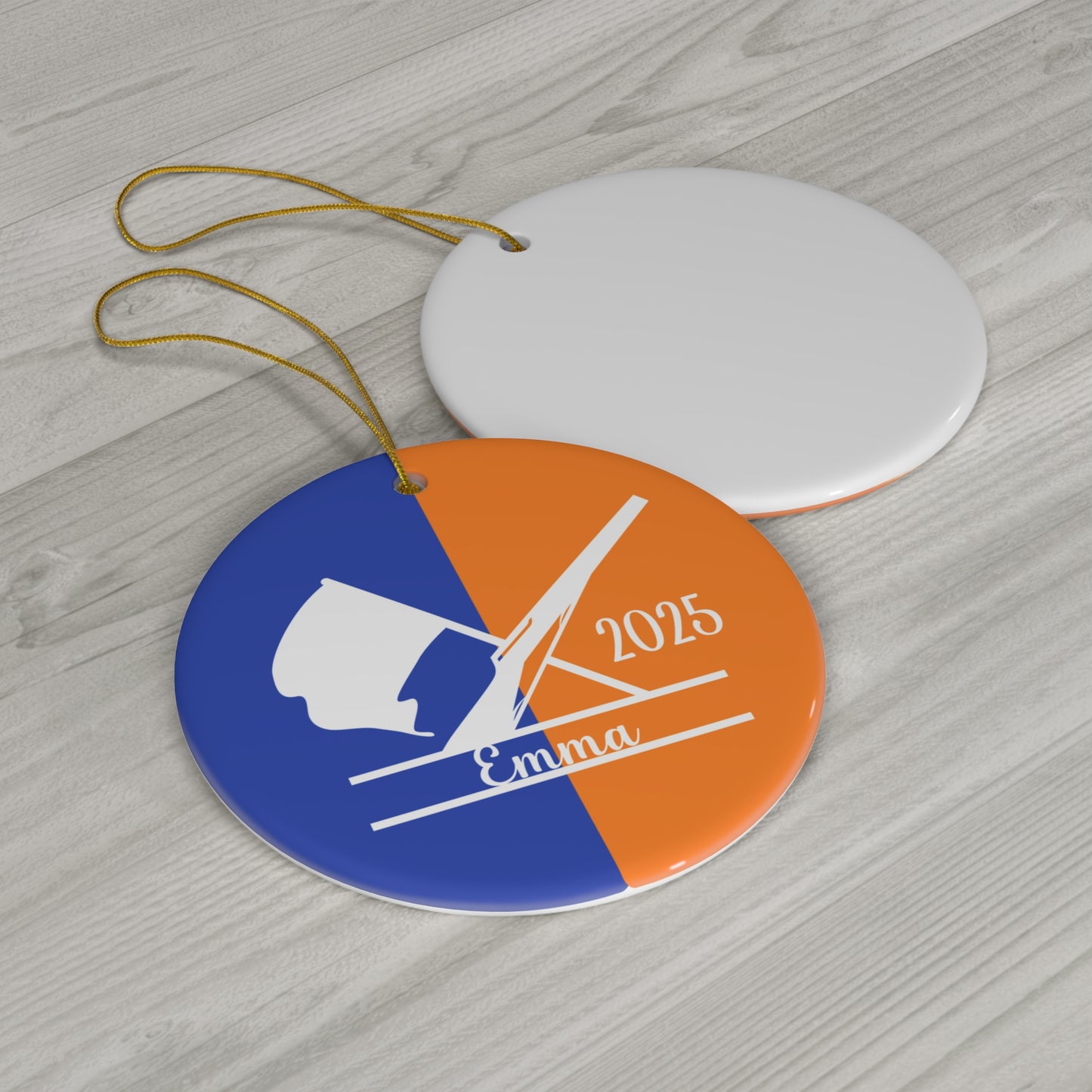 Personalized Color Guard Ceramic Christmas Ornament