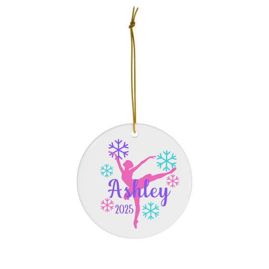 Personalized Dancer Ceramic Ornament