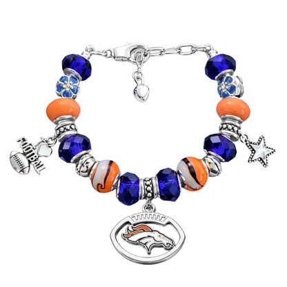 Broncos Charm Bracelet