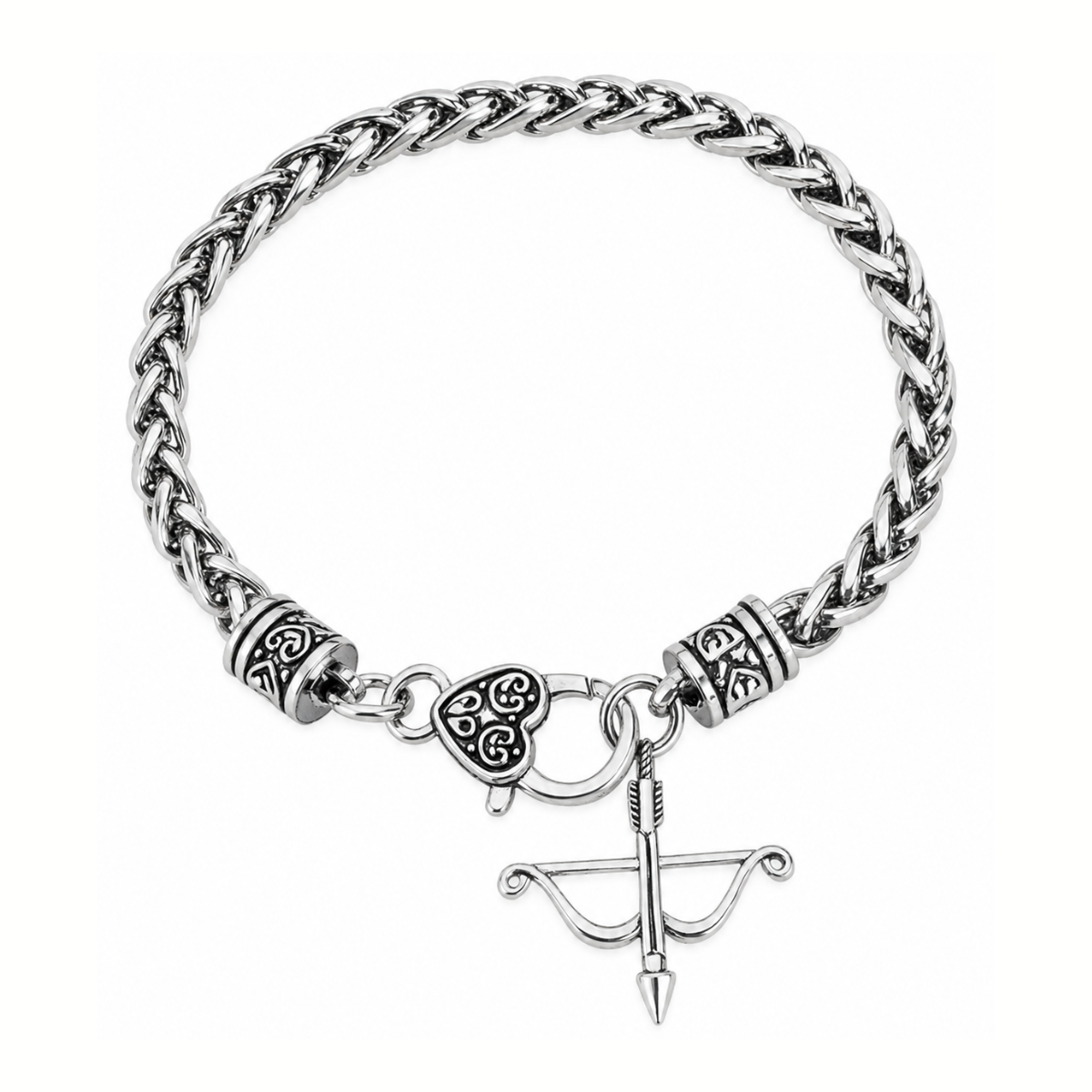 Archery Bow & Arrow Charm Bracelet