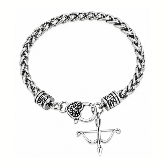 Archery Bow & Arrow Charm Bracelet