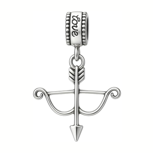 Archery Bow & Arrow Charm Bead