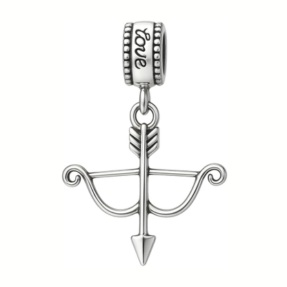 Archery Bow & Arrow Charm Bead