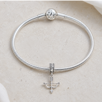 Archery Bow & Arrow Charm Bead