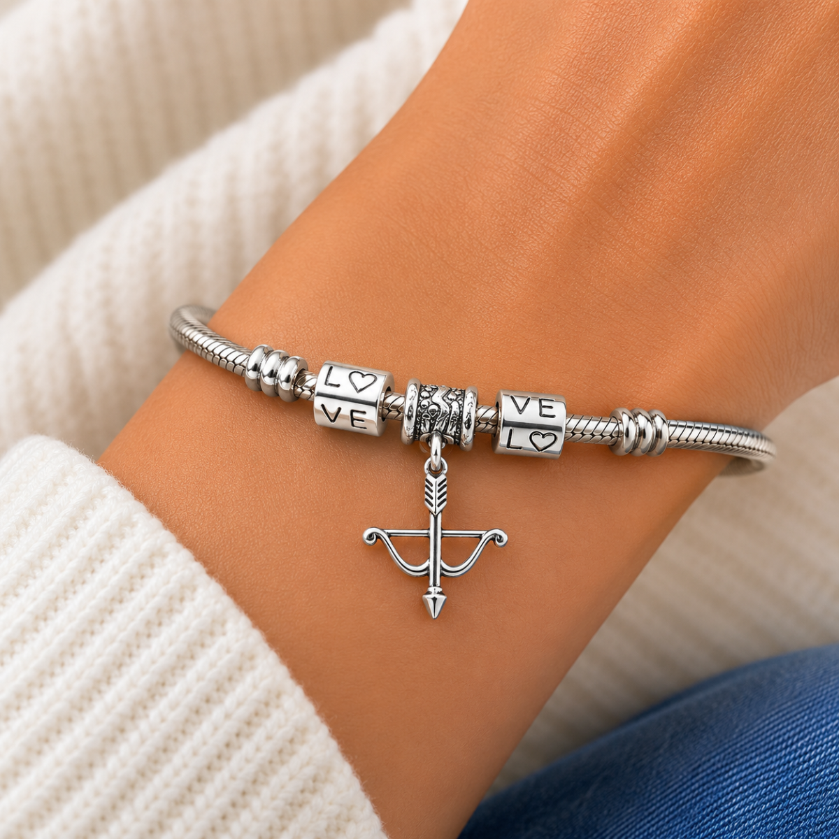 Archery Charm Bracelet – Bow and Arrow
