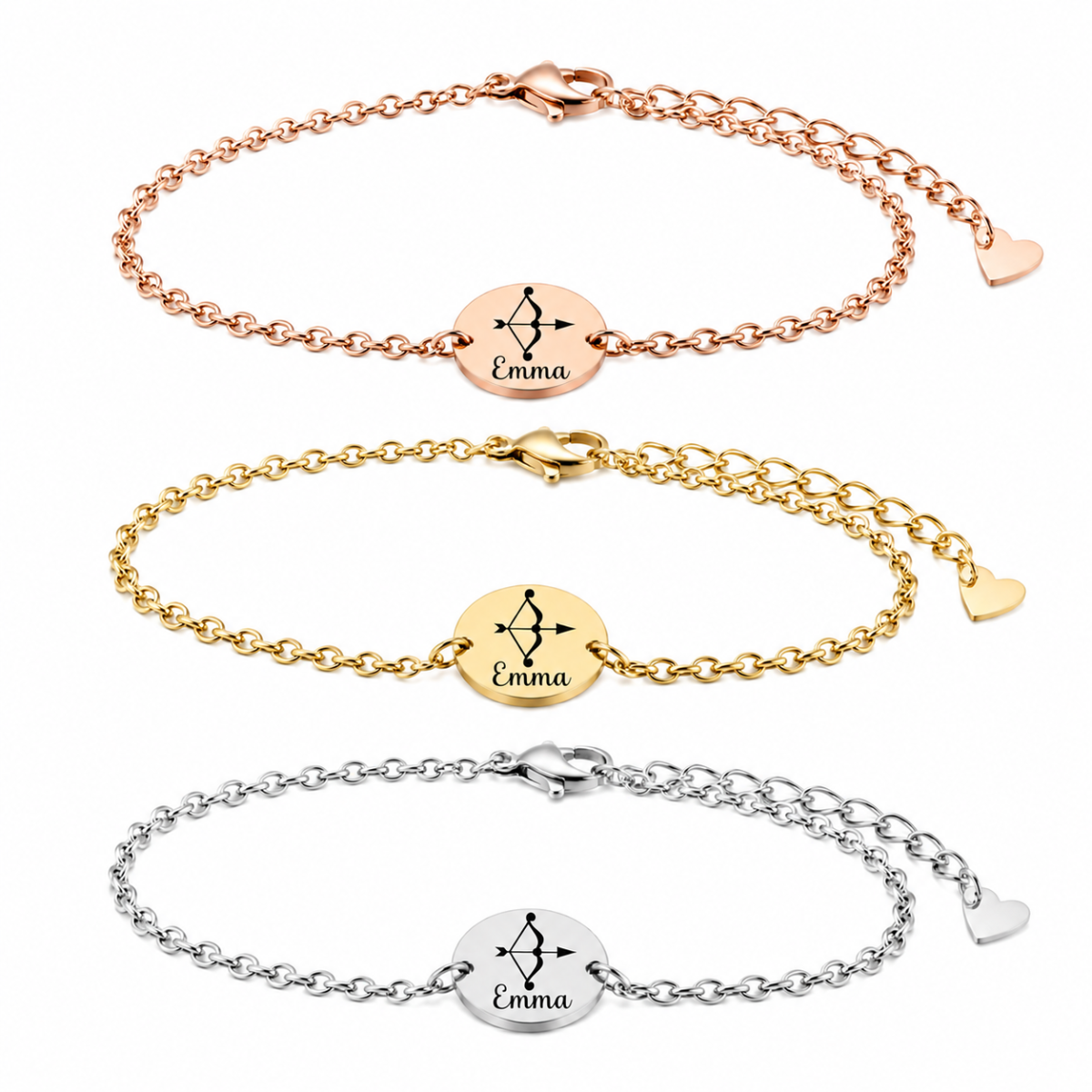 Personalized Archery Name Engraving Bracelet