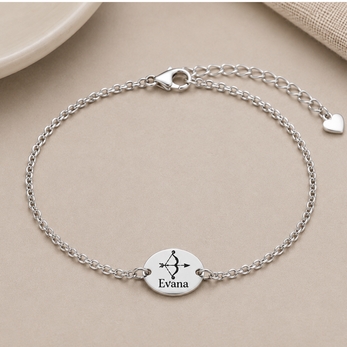 Personalized Archery Name Engraving Bracelet