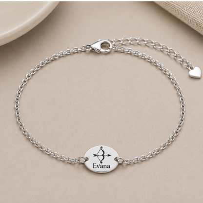Personalized Archery Name Engraving Bracelet