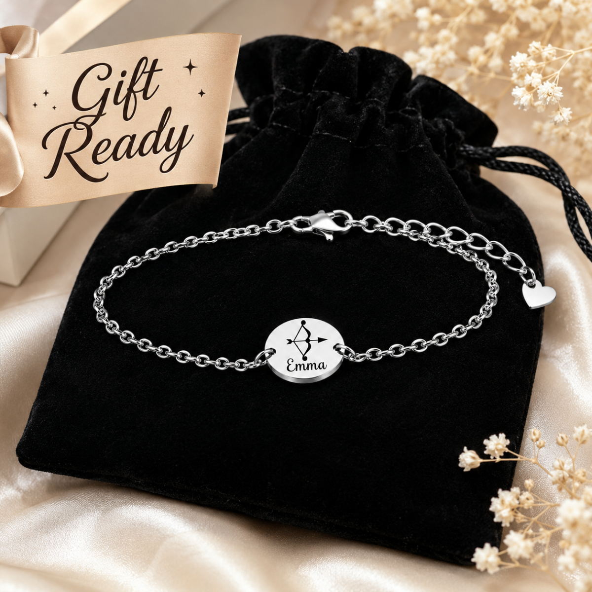 Personalized Archery Name Engraving Bracelet