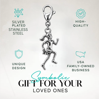 Football Clip On Zipper Pull